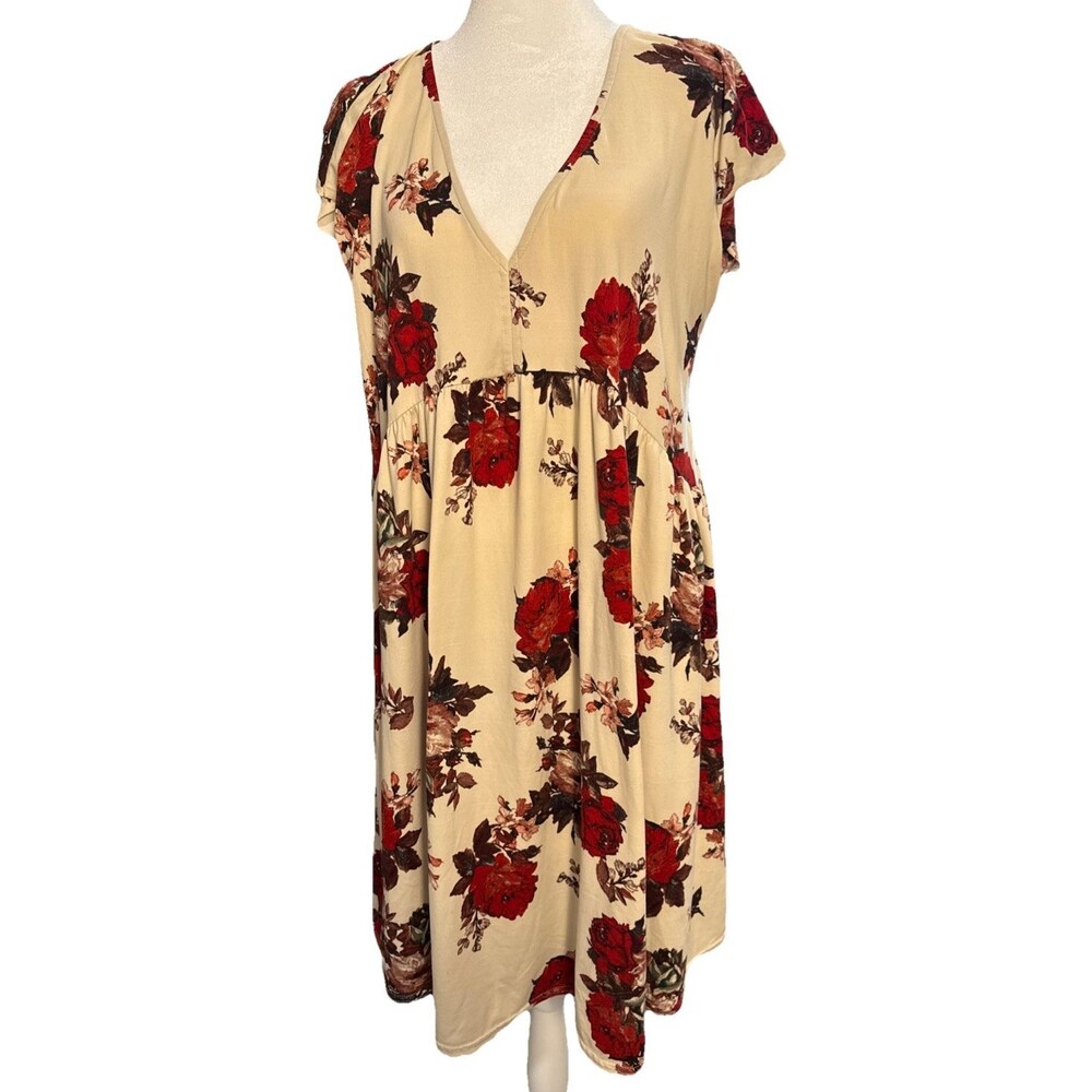 Anthropologie/Uncle Frank Babydoll Dress Sz M Boho Cottagecore Vintage Inspired